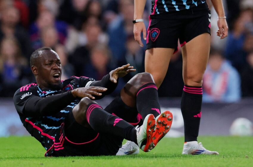  Usain Bolt reveals injury after being stretchered off during Soccer Aid celebrity match