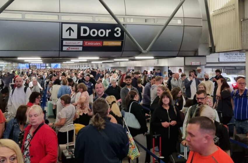  ‘It shows how archaic this airport can be’: Long queues and plane delays continue in Manchester