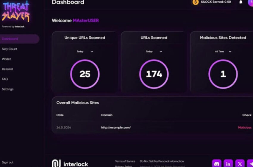  Interlock Launches ThreatSlayer Web3 Security Extension and Incentivized Crowdsourced Internet Security Community