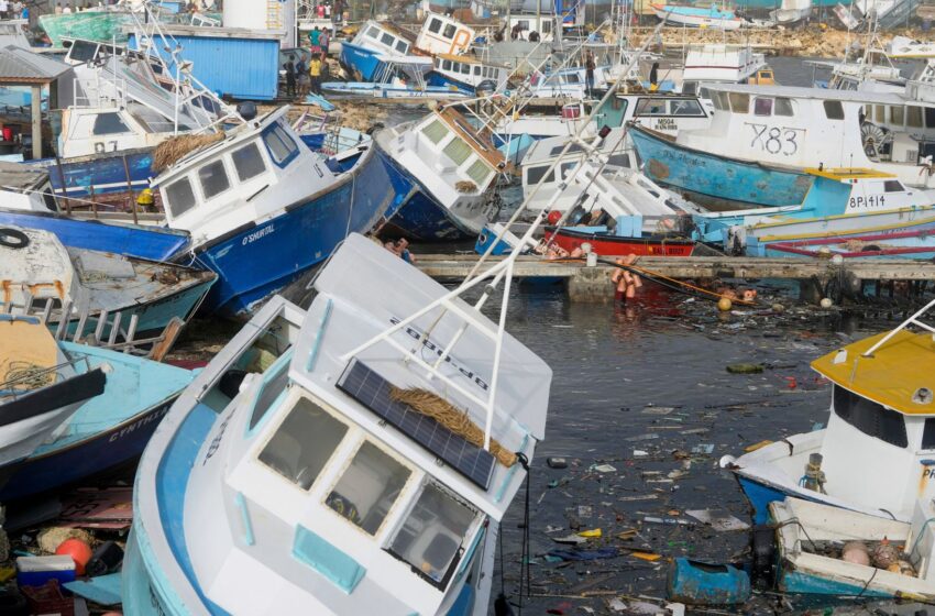  ‘Monster’ Hurricane Beryl upgraded to category five as it slams into Caribbean