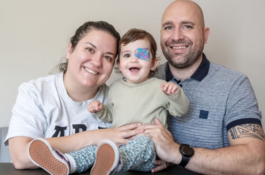  Toddler who had eye removed due to rare cancer gets new prosthetic design