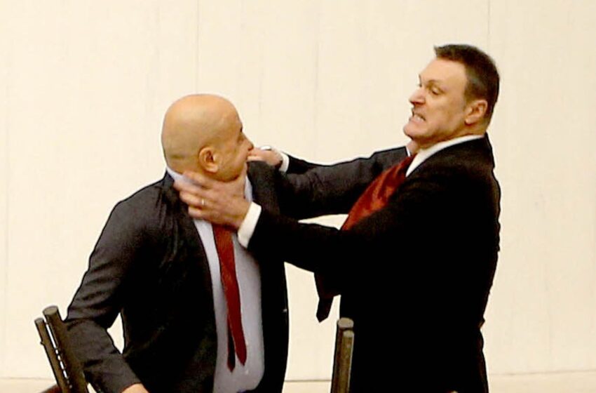  Turkish parliament descends into fistfight