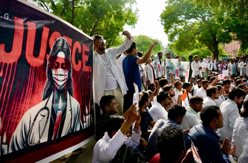  Patients turned away as doctors hold mass strike in India over rape and murder of trainee medic