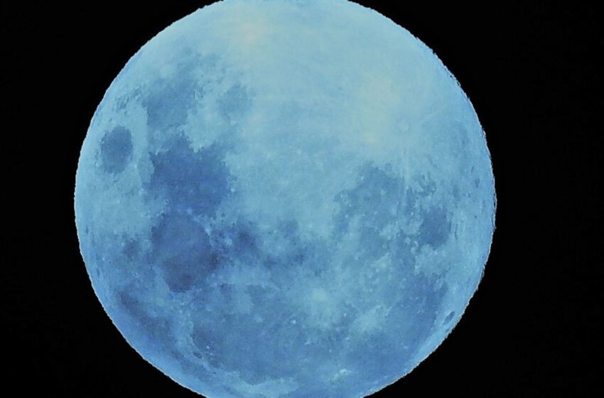  In pictures: Blue supermoon lights up sky around the world