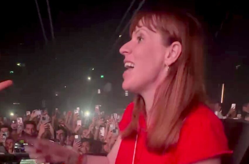  Angela Rayner spotted raving in Ibiza superclub