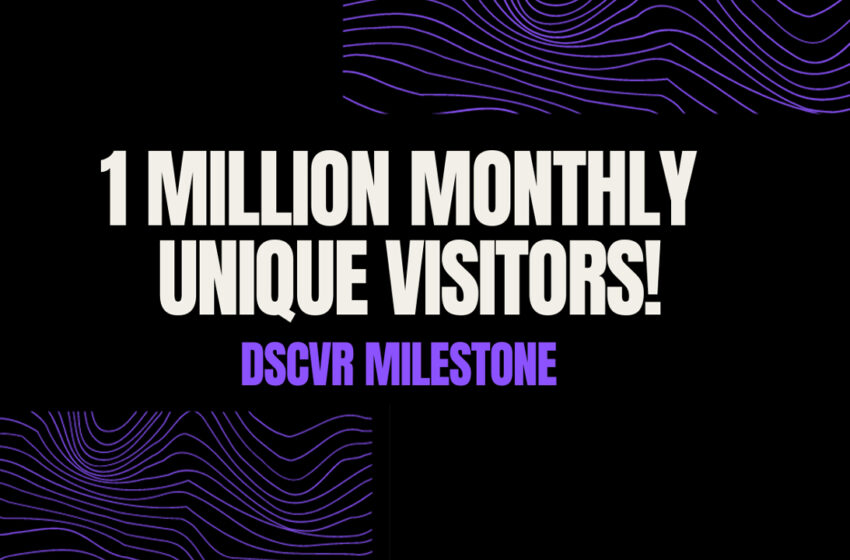  DSCVR Hits 1 Million Monthly Unique Visitors as Canvas Takes Web3 Social to New Heights