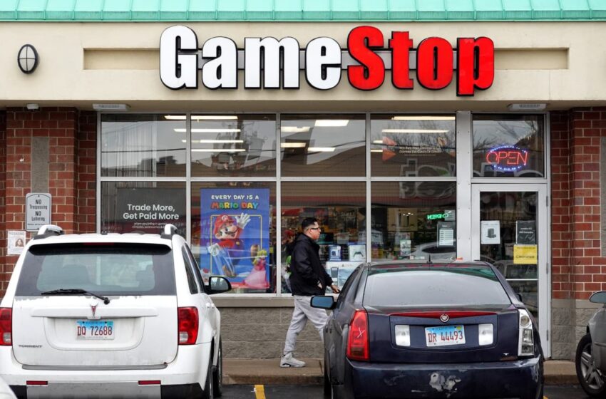  GameStop stock sinks 10% after retailer’s sales fall in second quarter