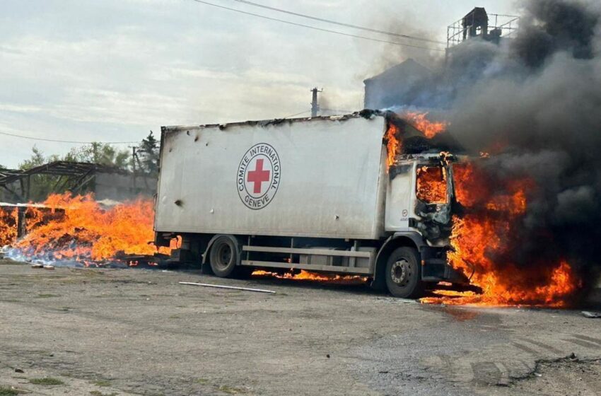  Three Red Cross workers killed after aid vehicles ‘attacked’ by Russia, officials say