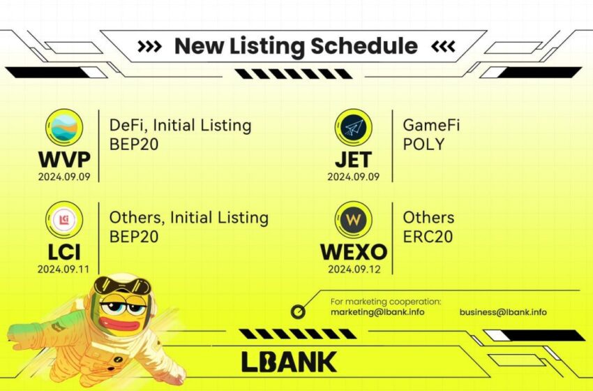  LBank Unveils Its Latest Crypto Listings for the Week of 9th Sep 2024