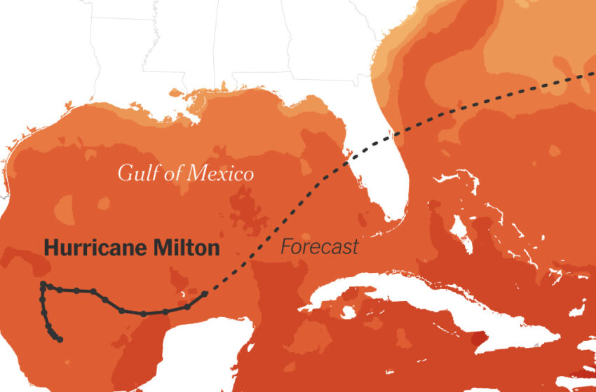  Gulf of Mexico Ocean Temperatures Are Record Hot, Fueling Milton