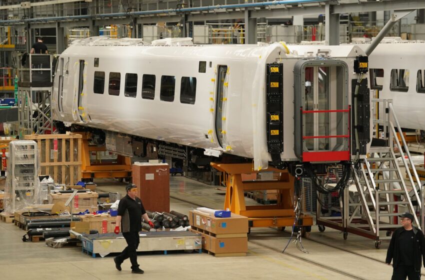  Hundreds of jobs secured at train factory after £500m deal