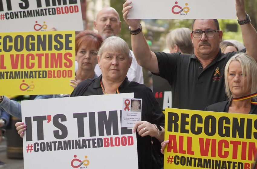  Ten victims of infected blood scandal to receive total of around £13m – as some brand move ‘spin’