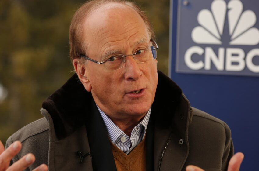  BlackRock’s Fink sees potential risks and says the bond market will tell us where we are going