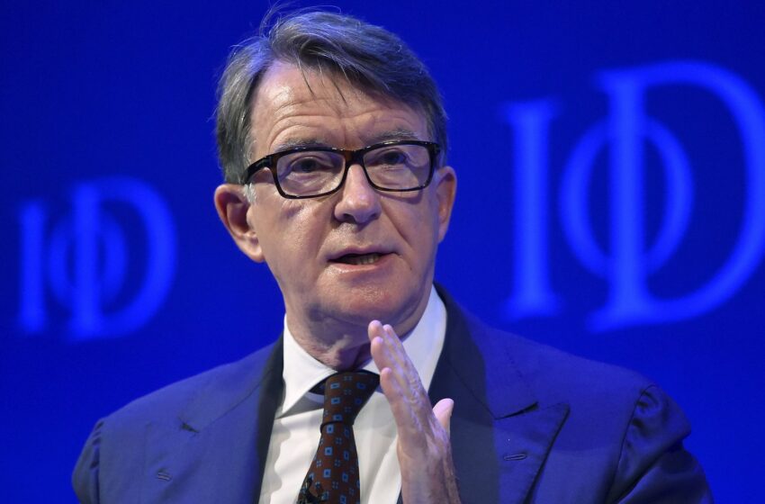  ‘I was wrong to call Trump a danger to the world,’ says Lord Mandelson