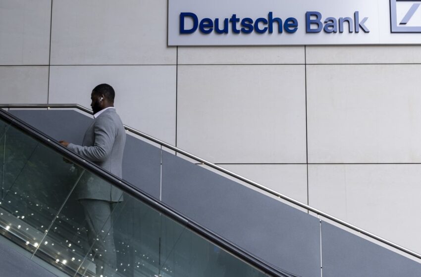  Deutsche Bank shares drop after quarterly profit falls, cost target scrapped