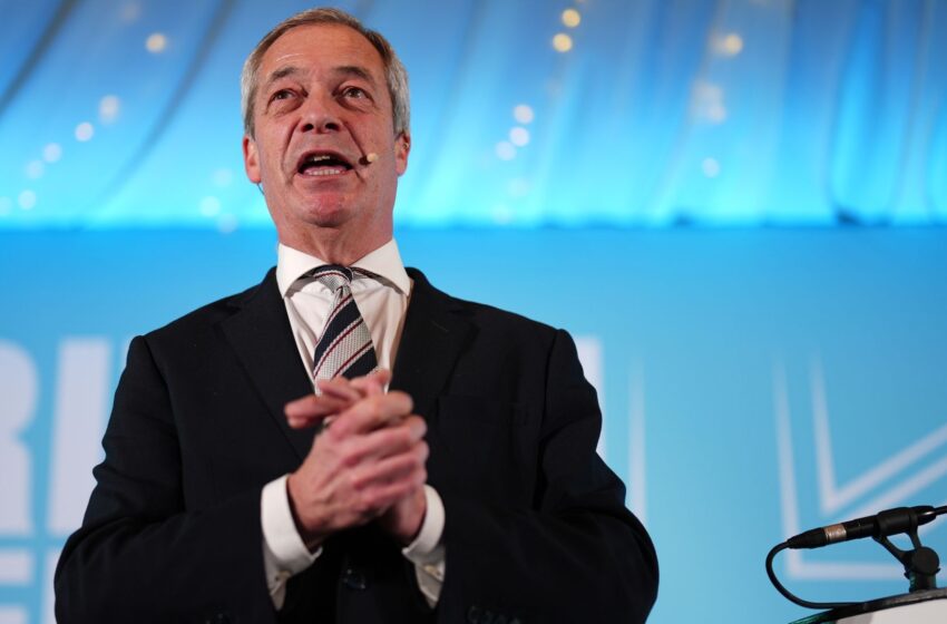  Nigel Farage compares Reform polling with Donald Trump victory