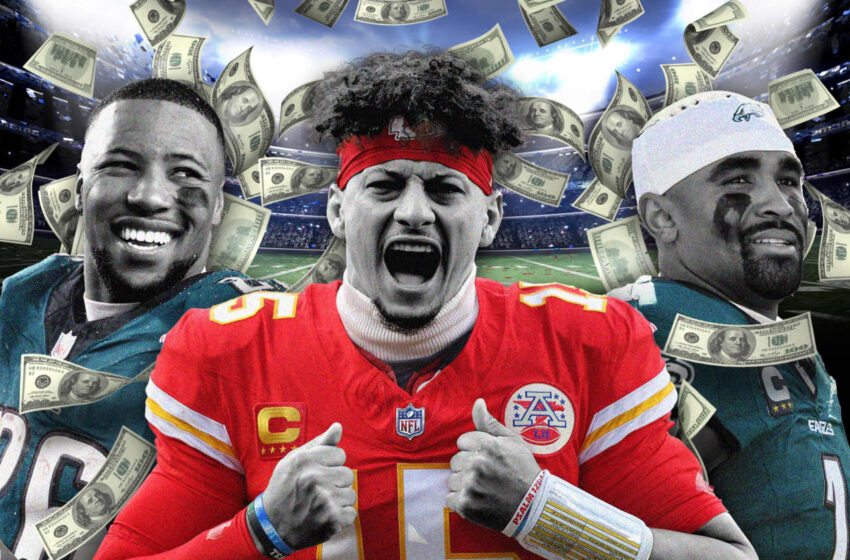 here’s-how-much-money-nfl-stars-patrick-mahomes,-saquon-barkley-and-jalen-hurts-can-make-in-super-bowl-bonuses