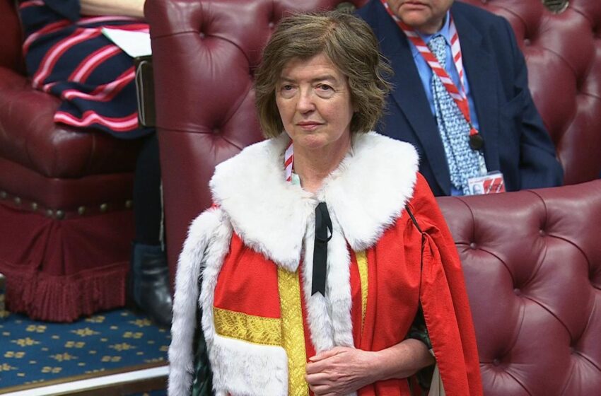  Sue Gray takes up seat in House of Lords – and receives new title