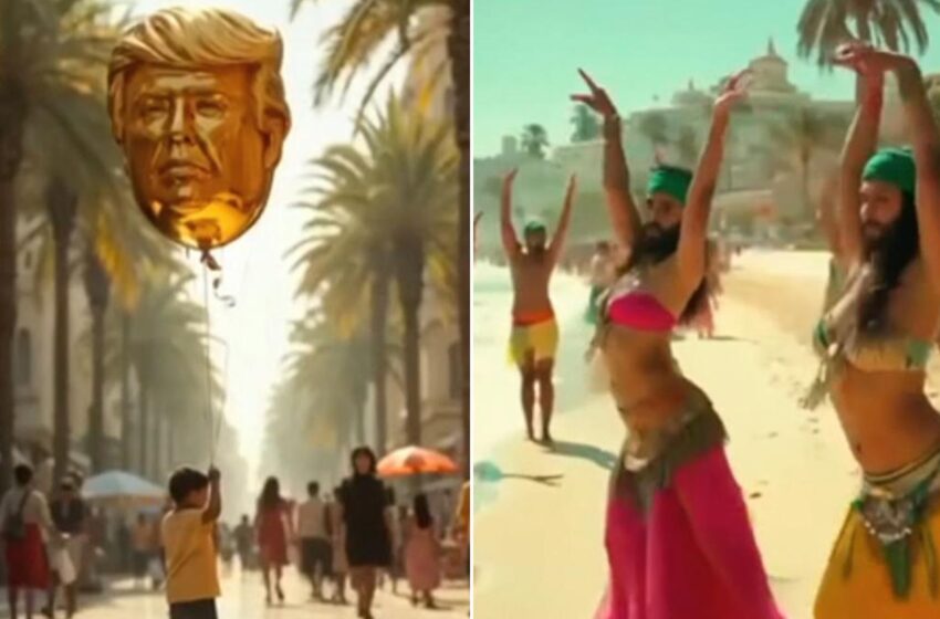  Netanyahu on a sunbed and golden statues – Trump shares bizarre AI video of vision for Gaza